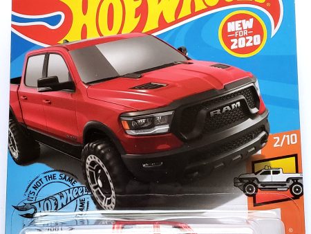 2020 Hot Wheels Mainline #225 - 2020 Ram 1500 Rebel (Red) GHB31 Online Hot Sale