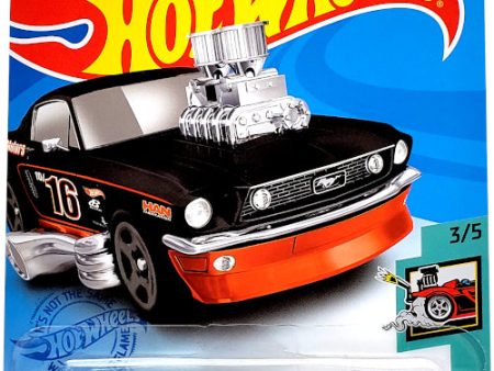 2021 Hot Wheels Mainline #040 - 1968 Ford Mustang (Tooned Black) GRY01 on Sale