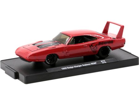 2020 M2 Machines Auto Drivers #R722053 - 1969 Dodge Charger Daytona HEMI (Demon Red) Hot on Sale