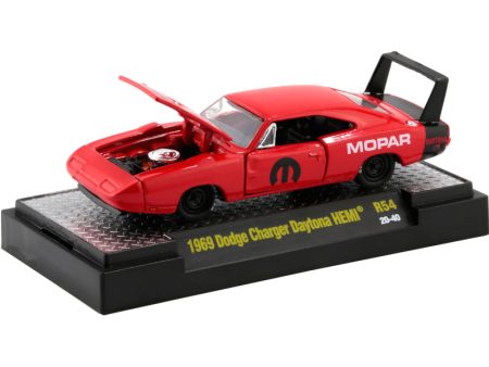 2020 M2 Machines Desktop R54-20-40 - 1969 Dodge Charger Daytona HEMI (Red) on Sale