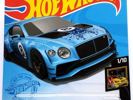 2020 Hot Wheels Mainline #246 - Bentley Continental GT3 (GS Exclusive Blue) GTD37 Online now