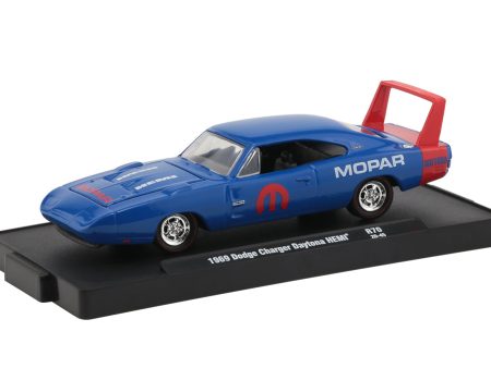 2020 M2 Machines Auto Drivers #R702045 - 1969 Dodge Charger Daytona HEMI (Blue) on Sale