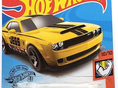 2020 Hot Wheels Mainline #234 - 2018 Dodge Challenger SRT Demon (Jeg s Yellow) GHD04 For Cheap