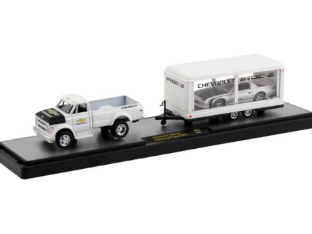 2020 M2 Machines Auto Haulers R41-20-22 - 1970 Chevy C60 Truck and 1985 Camaro IROC-Z For Discount