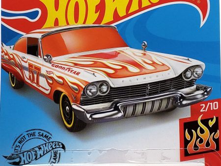 2020 Hot Wheels Mainline #168 -  57 Plymouth Fury (White) GHD67 For Cheap