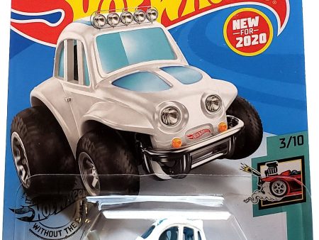 2020 Hot Wheels Mainline #126 - 1970 Volkswagen Baja Bug VW Beetle (White) GHB57 For Discount