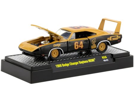 2019 M2 Machines Desktop R56-19-31 - 1969 Dodge Charger Daytona HEMI (Gold) Cheap