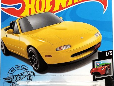 2020 Hot Wheels Mainline #208 - 1991 Mazda MX-5 Miata (Yellow) GHC71 For Discount