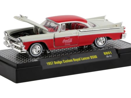 2020 M2 Machines Coca Cola BB01-20-31 - 1957 Dodge Custom Royal Lancer D500 (White) Discount