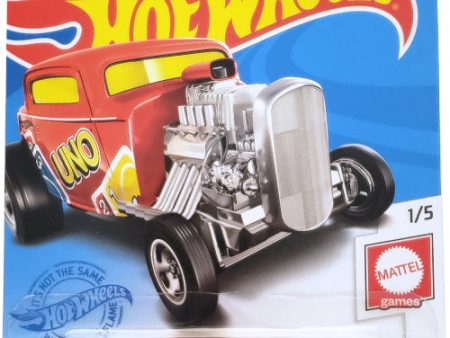 2021 Hot Wheels Mainline #027 - 1932 Ford Coupe Hot Rod (Uno Red) GRY68 Hot on Sale