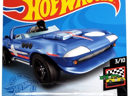 2021 Hot Wheels Mainline #037 - 1963 Corvette Grand Sport Roadster (Blue) GRX92 Hot on Sale