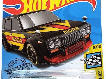 2020 Hot Wheels Mainline #146 - Datsun Bluebird Wagon 510 (Black Momo) GHF35 For Cheap