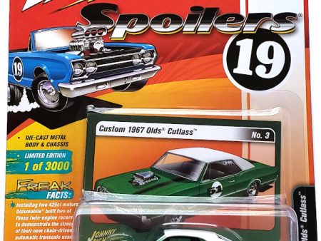 2019 Johnny Lightning Street Freaks - 1967 Oldsmobile Cutlass (Green) JLSF013-13B For Discount