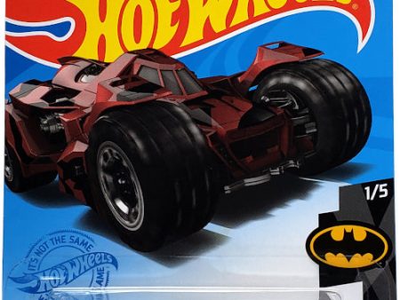 2021 Hot Wheels Mainline #008 - Batman: Arkham Knight Batmobile (Dark Red) GRX86 Supply