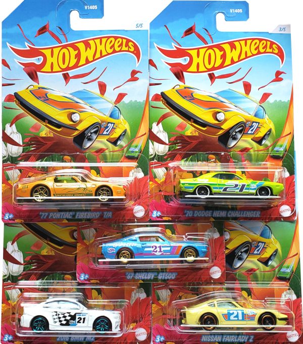 2021 Hot Wheels Exclusive Spring Set - Complete Set of 5 Cars Online Hot Sale