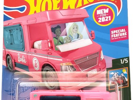 2021 Hot Wheels Mainline #021 - Barbie Dream Camper Van RV (Pink) GRX39 Sale