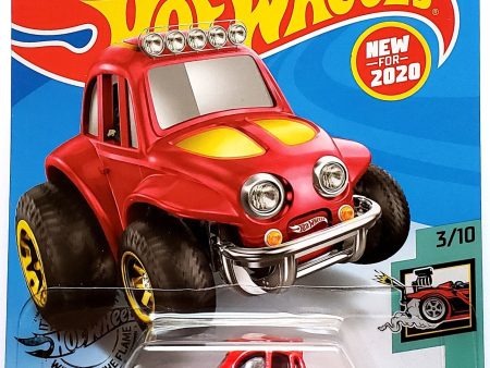 2020 Hot Wheels Mainline #126 -  70 Volkswagen Baja Bug VW Beetle (Red) GHD97 Supply