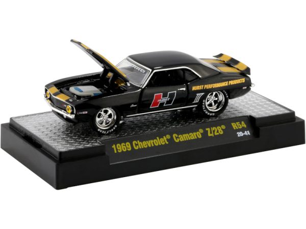 2020 M2 Machines Desktop R54-20-41 - 1969 Chevy Camaro Z 28 (Hurst Black) Online Hot Sale