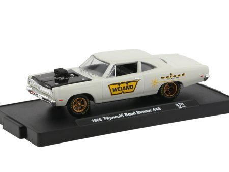 2020 M2 Machines Auto Drivers #R702044 - 1969 Plymouth Road Runner 440 (White Weiland) Fashion