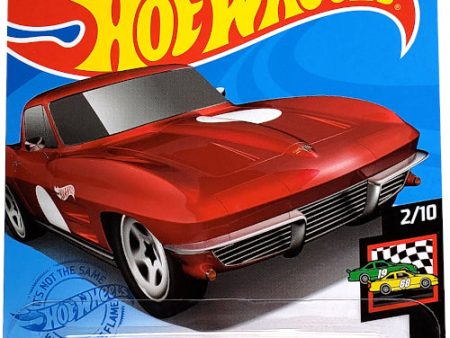 2021 Hot Wheels Mainline #010 - 1964 Chevy Corvette Stingray Coupe (Red) GRX90 Online