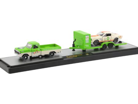 2020 M2 Machines Auto Haulers TW06-20-15 - 1967 Ford F-100 and 1965 Ford Mustang Shelby GT350R Hot on Sale