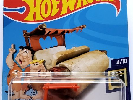 2020 Hot Wheels Mainline #235 - The Flintstones Flintmobile (Orange) GHC76 Supply