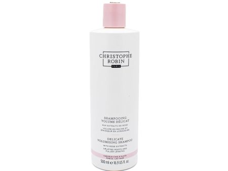 CHRISTOPHE ROBIN Delicate Volumizing Shampoo with Rose Extracts 16.9oz - Small Amount Missing Fashion