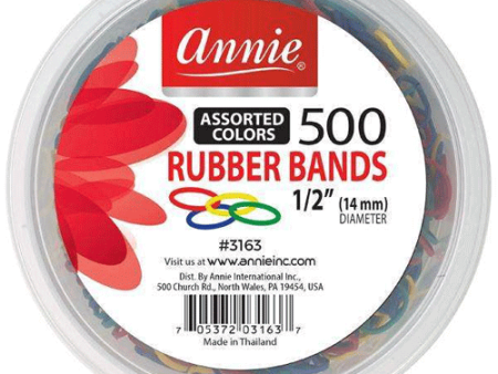 Annie Rubber Band Assorted Colors 500 ct #3163 Online