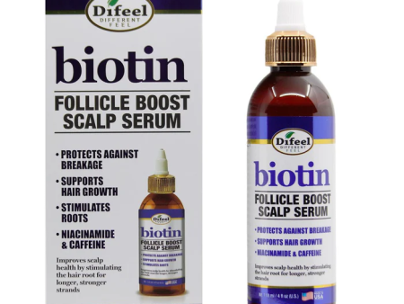 Difeel Follicle Boost Scalp Serum Biotin 4oz For Discount