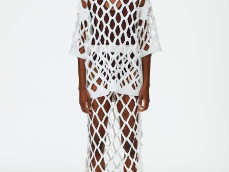 Fishnet Macrame Sweater Skirt Online now