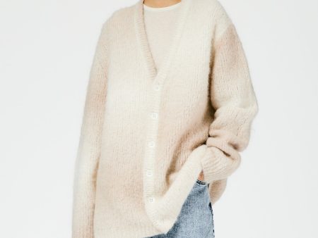 Ombre Superfine Alpaca Grandpa Cardigan Online Hot Sale