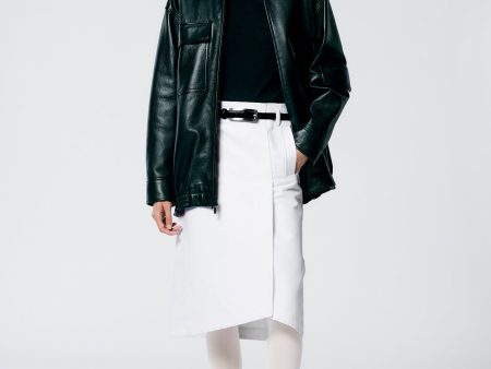 Aviator Leather Oversized Bomber Hot on Sale