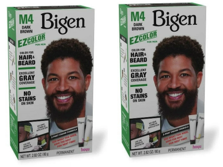 2 PACK BIGEN EZ HAIR COLOR (M4) DARK BROWN Discount