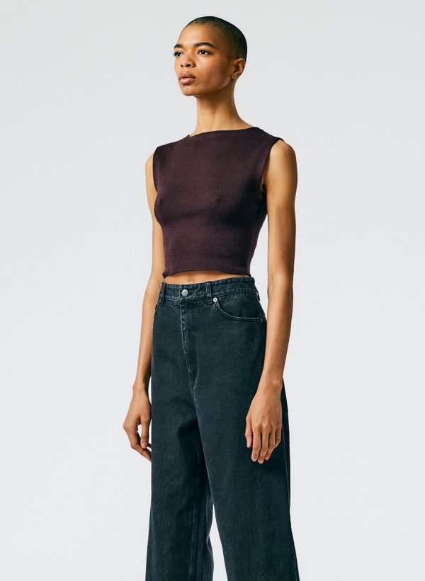 Organic Cotton Tencel Tube Cropped Tank Supply