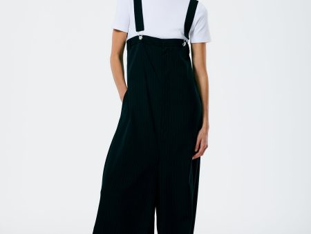 Dominic Pinstripe Overall Wide Leg Pant Hot on Sale