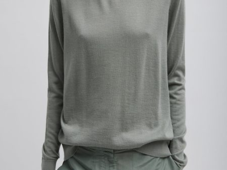 Cashmere Silk Blend Mock Neck Easy Sweater Sale