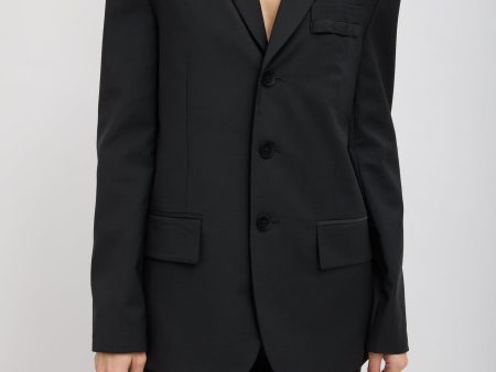 Tropical Wool Dennis Cutout Blazer For Cheap