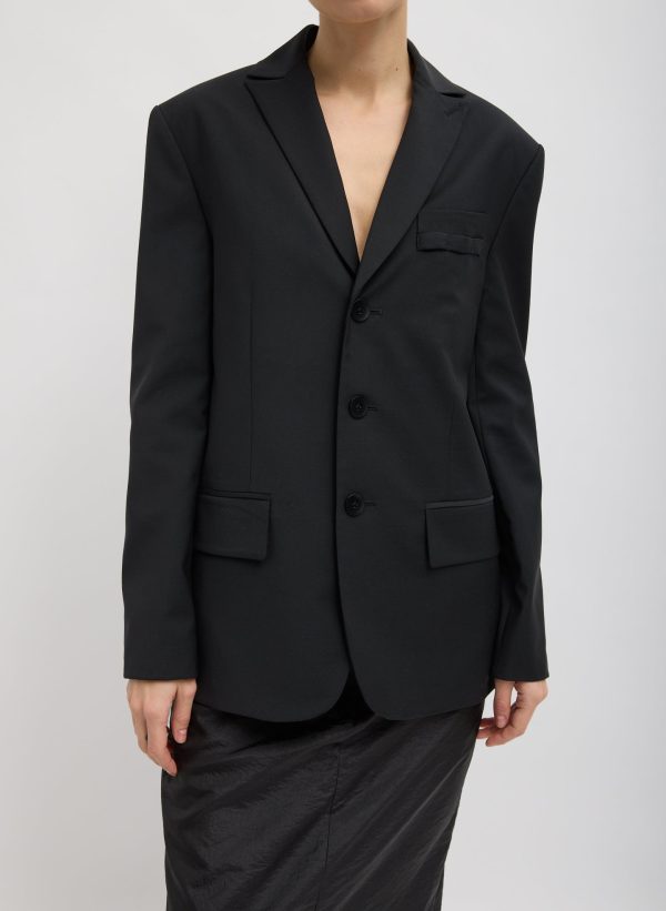 Tropical Wool Dennis Cutout Blazer For Cheap