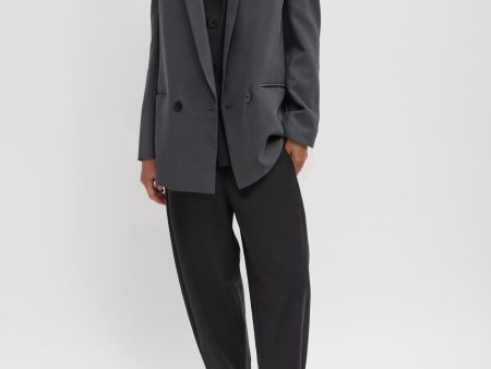 Fluid Suiting Double Breasted Blazer Hot on Sale