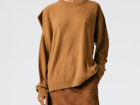 Recycled Cashmere Carre Crewneck Pullover Hot on Sale