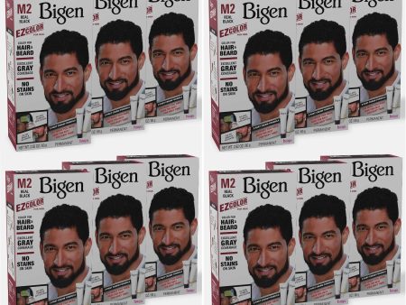 12 PACK BIGEN EZ HAIR COLOR (M2) REAL BLACK For Discount