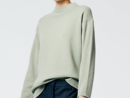 Soft Lambswool Crewneck Easy Pullover on Sale