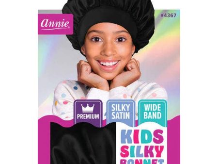 Annie Premium Kids Silky Wide Edge Dual Layer Bonnet Asst Black - 4367 Online Sale