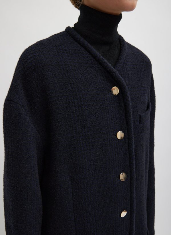 Majeur Boucle Cardigan Carcoat Online Hot Sale