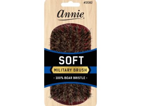 Annie Soft 100% Boar Bristle Military Brush #2082 For Cheap