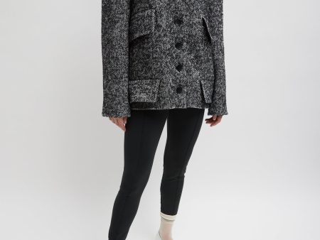 Boucle Tweed Cardigan Coat Online Sale