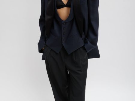 Birdseye Tuxedo Jacket Hot on Sale