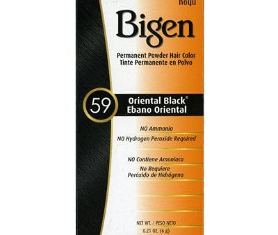 Bigen Permanent Powder Hair Color 59 Oriental Black .21 oz Online