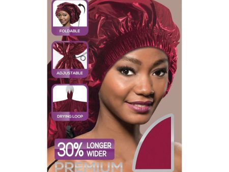 Annie Ms. Remi Braid Shower Cap Burgundy #3533 Online Hot Sale