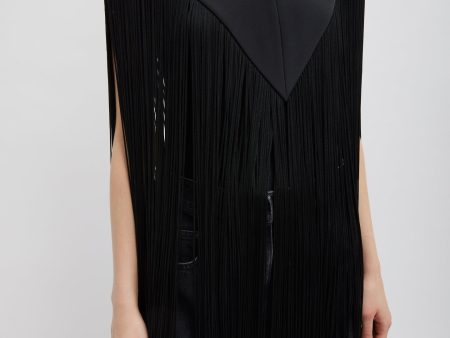 4-Ply Silk Fringe Cape Cheap